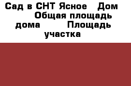 Сад в СНТ Ясное › Дом ­ 71 › Общая площадь дома ­ 60 › Площадь участка ­ 10 › Цена ­ 1 400 000 - Башкортостан респ., Уфимский р-н, Дмитриевка с. Недвижимость » Дома, коттеджи, дачи продажа   . Башкортостан респ.